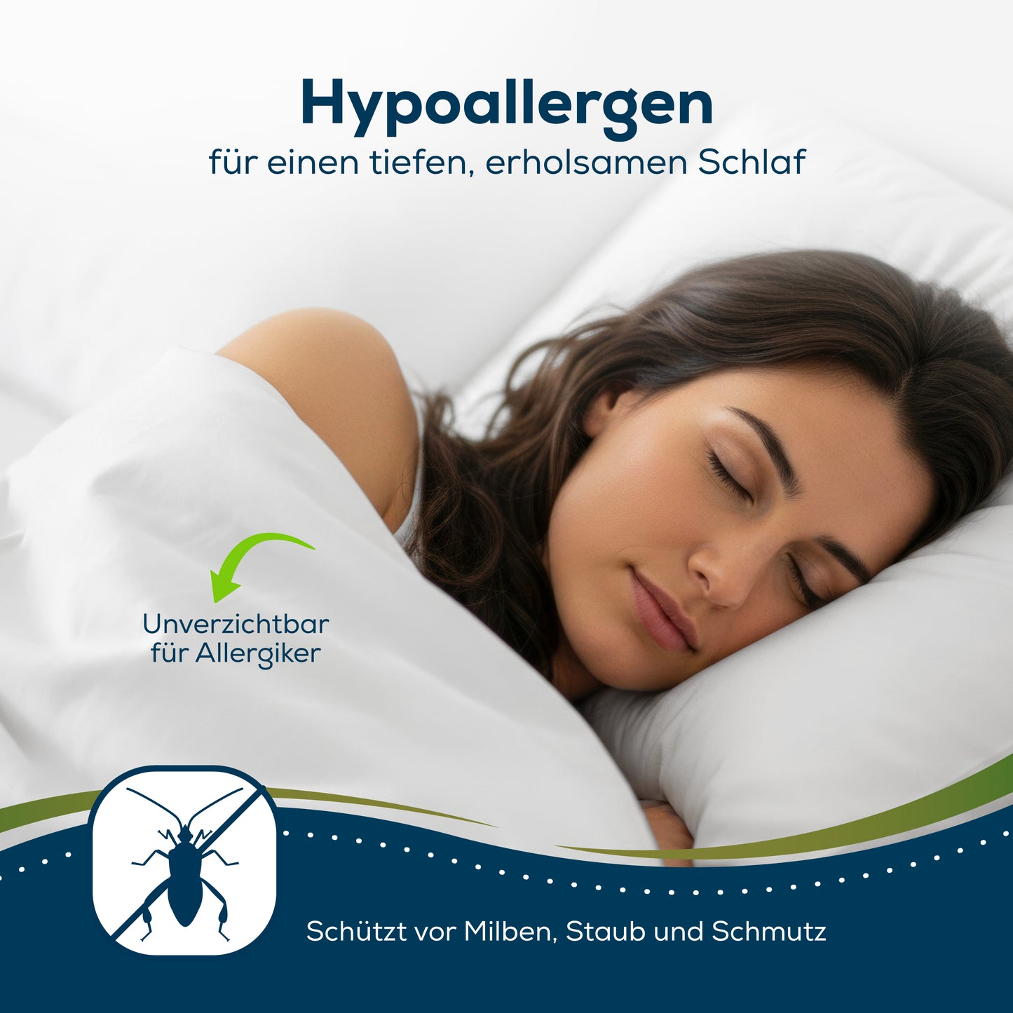 Sensalou Inkontinenz Bettdecken Oberbett Bezug wasserdicht