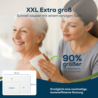 Sensalou Feuchttücher für Erwachsene XXL - 23 x 33 cm
