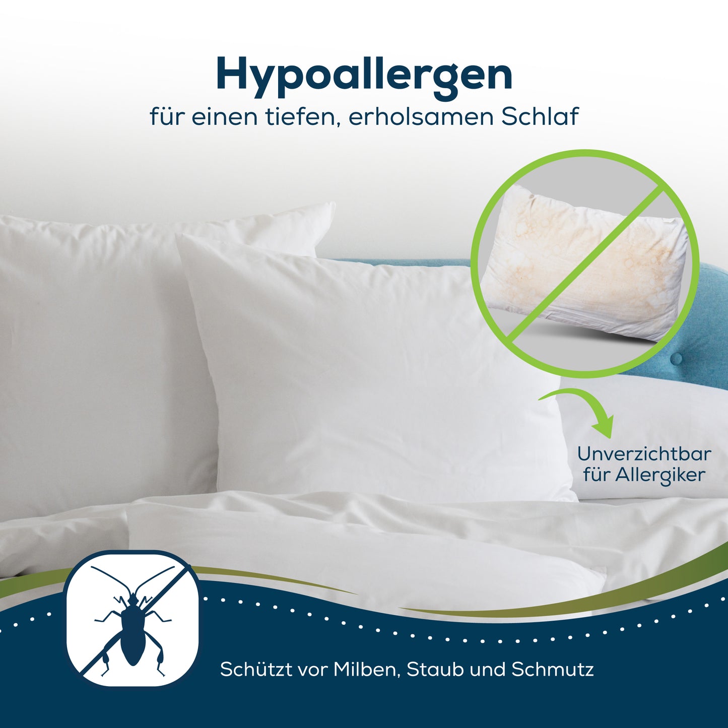 Sensalou Kissenbezug 2er Set wasserdicht