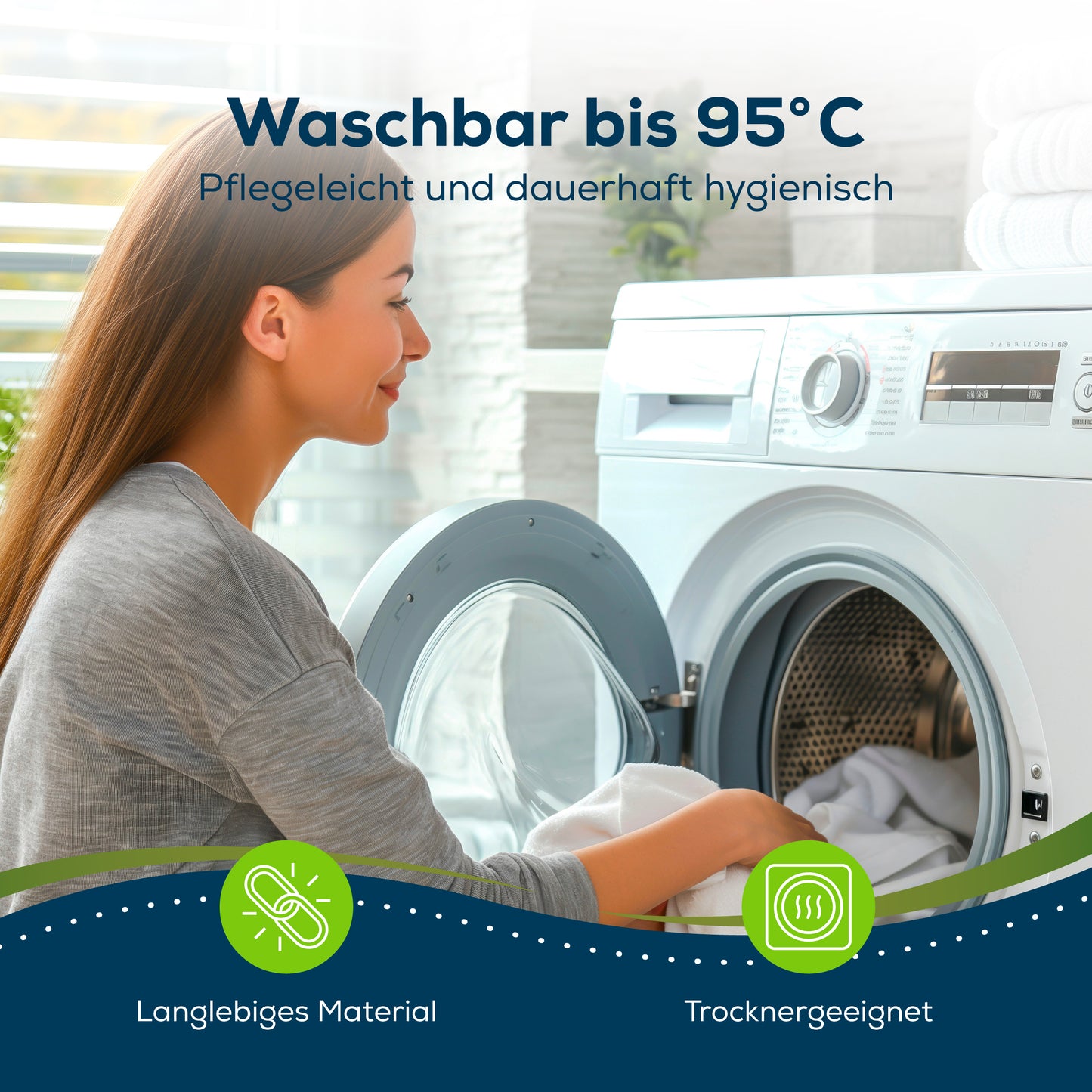 Sensalou Inkontinenz Bettdecken Oberbett Bezug wasserdicht