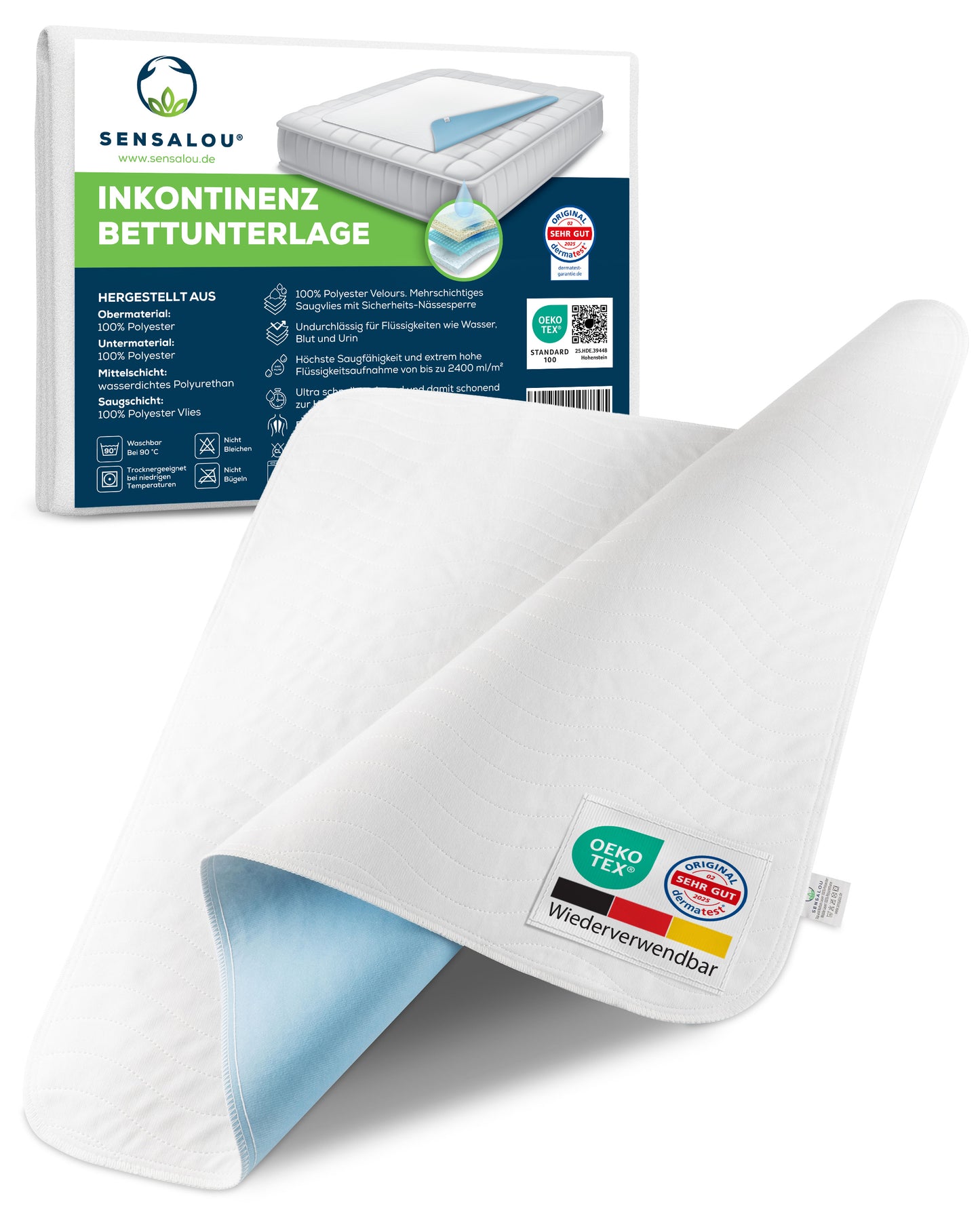 Sensalou Incontinence Bed Pad - Overlay