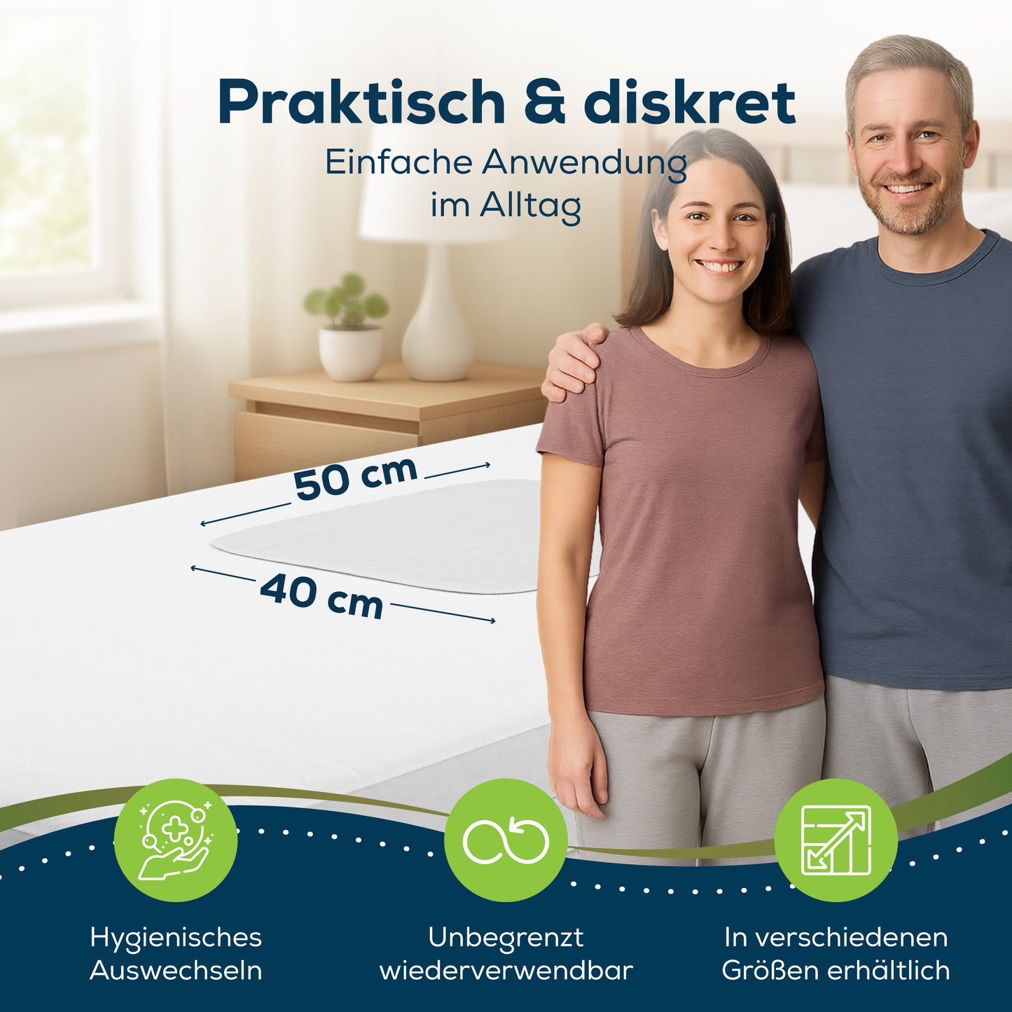 Sensalou Incontinence Bed Pad - Overlay