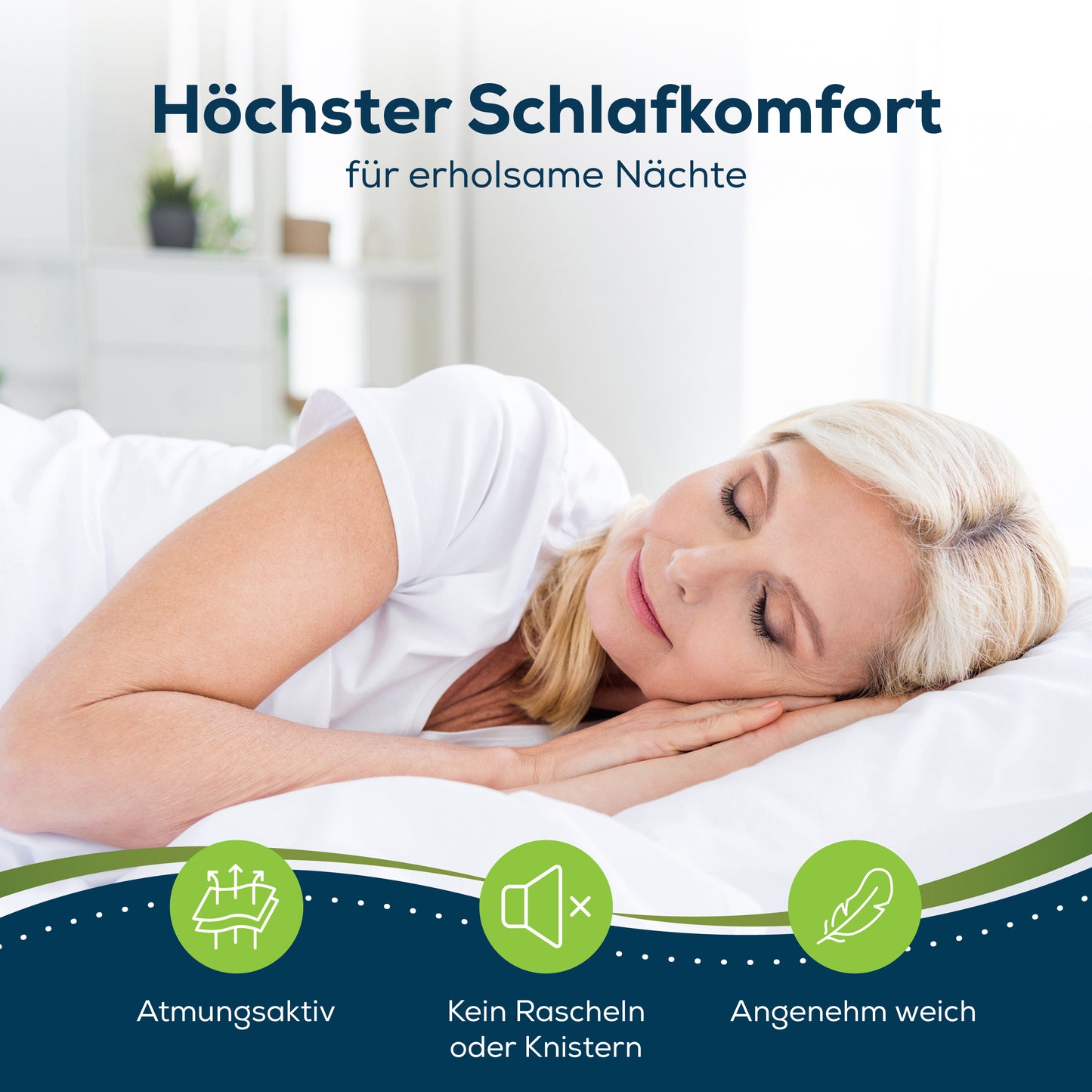 Sensalou Matratzenschoner Wasserdicht - Nässeschutz Matratzenauflage