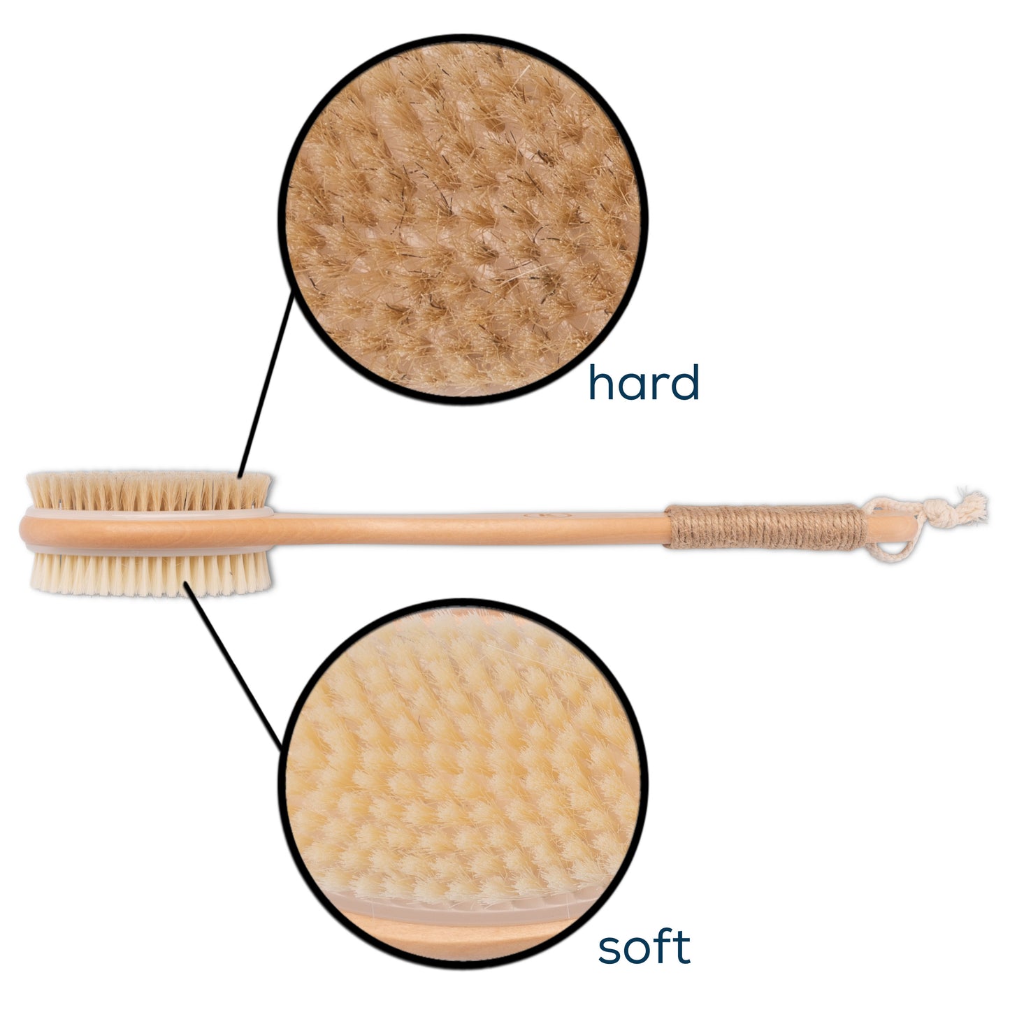 Back brush with long handle