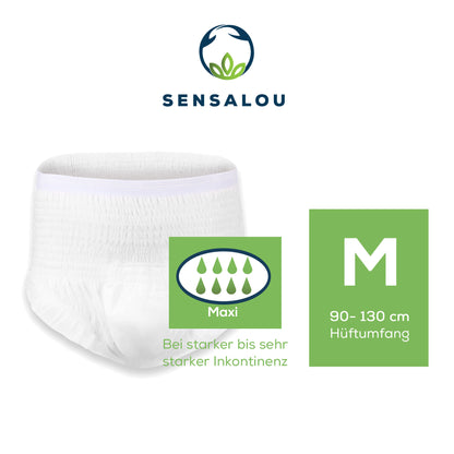 Test des pantalons à couches Sensalou en taille du paquet. M, L, XL